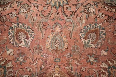 Tabriz Purple Square Hand Knotted 101 X 113 Area Rug 400-17190 Image 14