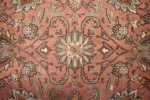 Tabriz Purple Square Hand Knotted 101 X 113 Area Rug 400-17190 Image 15