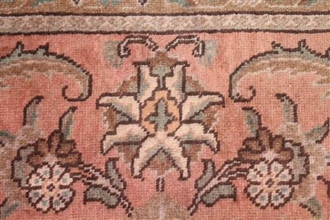 Tabriz Purple Square Hand Knotted 101 X 113 Area Rug 400-17190 Image 1