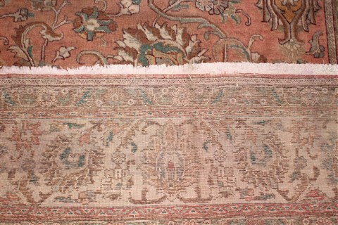Tabriz Purple Square Hand Knotted 101 X 113 Area Rug 400-17190 Image 20