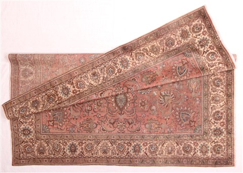 Tabriz Purple Square Hand Knotted 101 X 113 Area Rug 400-17190 Image 5