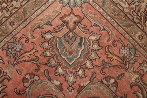 Tabriz Purple Square Hand Knotted 101 X 113 Area Rug 400-17190 Image 6