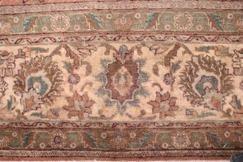 Tabriz Purple Square Hand Knotted 101 X 113 Area Rug 400-17190 Image 7