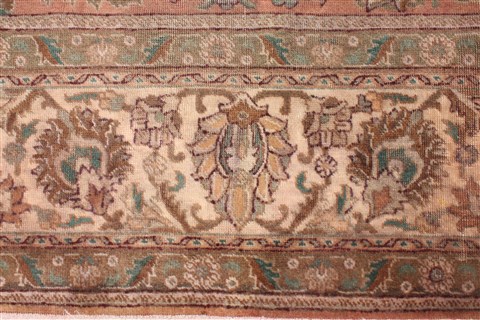 Tabriz Purple Square Hand Knotted 101 X 113 Area Rug 400-17190 Image 8