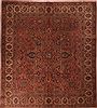 Tabriz Purple Square Hand Knotted 101 X 113 Area Rug 400-17190 Thumb 0