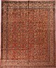 Tabriz Orange Hand Knotted 97 X 121  Area Rug 400-17195 Thumb 0