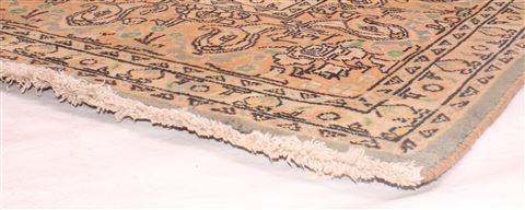 Tabriz Brown Hand Knotted 101 X 130 Area Rug 400-17197 Image 6