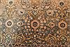 Tabriz Brown Hand Knotted 101 X 130 Area Rug 400-17197 Thumb 8
