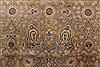 Tabriz Brown Hand Knotted 101 X 130 Area Rug 400-17197 Thumb 10