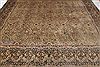 Tabriz Brown Hand Knotted 101 X 130 Area Rug 400-17197 Thumb 12