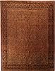 Tabriz Brown Hand Knotted 101 X 130 Area Rug 400-17197 Thumb 0
