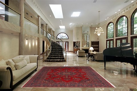 Mashad Red Hand Knotted 80 X 1011 Area Rug 251-17198 Image 1