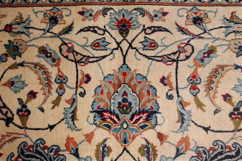 Kashan White Hand Knotted 411 X 82 Area Rug 400-17200 Image 16