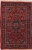 Kashan Red Hand Knotted 45 X 69  Area Rug 400-17202 Thumb 0