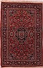 Kashan Red Hand Knotted 45 X 69  Area Rug 400-17202 Thumb 0