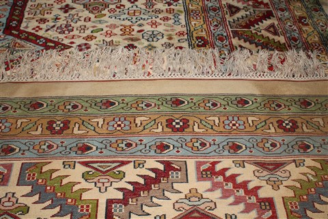 Bokhara White Hand Knotted 101 X 162 Area Rug 400-17206 Image 17