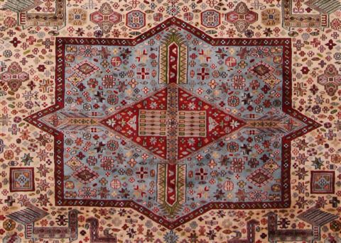 Bokhara White Hand Knotted 101 X 162 Area Rug 400-17206 Image 4