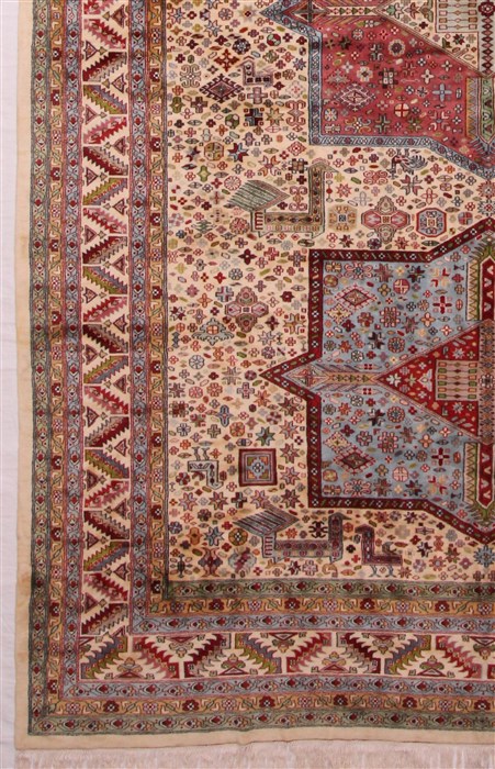 Bokhara White Hand Knotted 101 X 162 Area Rug 400-17206 Image 6
