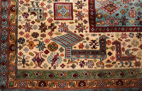 Bokhara White Hand Knotted 101 X 162 Area Rug 400-17206 Image 9