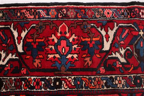 Bakhtiar Red Hand Knotted 102 X 1210 Area Rug 400-17208 Image 6
