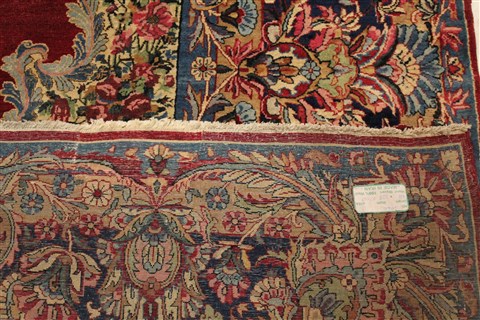 Kerman Red Hand Knotted 107 X 155 Area Rug 400-17210 Image 15