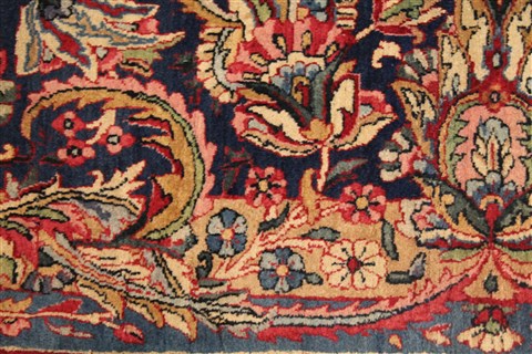 Kerman Red Hand Knotted 107 X 155 Area Rug 400-17210 Image 21