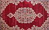 Kerman Red Hand Knotted 107 X 155  Area Rug 400-17210 Thumb 1