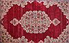 Kerman Red Hand Knotted 107 X 155 Area Rug 400-17210 Thumb 1