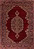 Kerman Red Hand Knotted 107 X 155  Area Rug 400-17210 Thumb 0