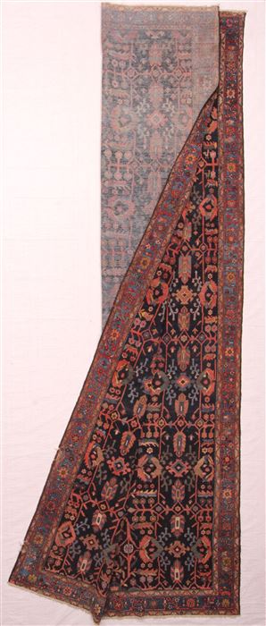 Malayer Blue Hand Knotted 73 X 168 Area Rug 400-17213 Image 2