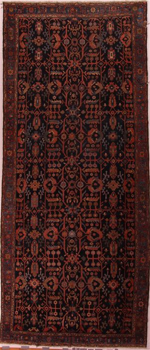 Malayer Blue Hand Knotted 73 X 168 Area Rug 400-17213 Image 0