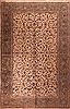 Kashan White Hand Knotted 110 X 168  Area Rug 400-17215 Thumb 0