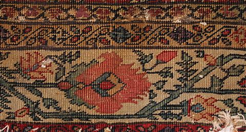 Sarouk Red Hand Knotted 610 X 159 Area Rug 400-17216 Image 12
