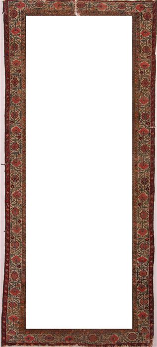 Sarouk Red Hand Knotted 610 X 159 Area Rug 400-17216 Image 1
