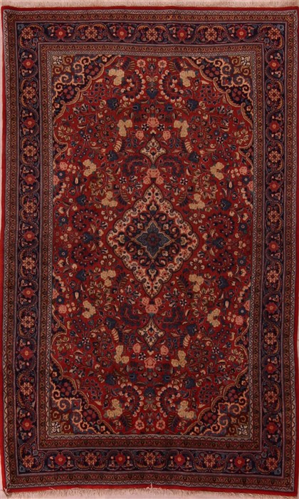 Jozan Red Hand Knotted 43 X 69  Area Rug 400-17218 Image 0