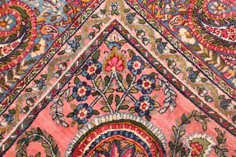 Kerman Purple Hand Knotted 87 X 119 Area Rug 400-17219 Image 18
