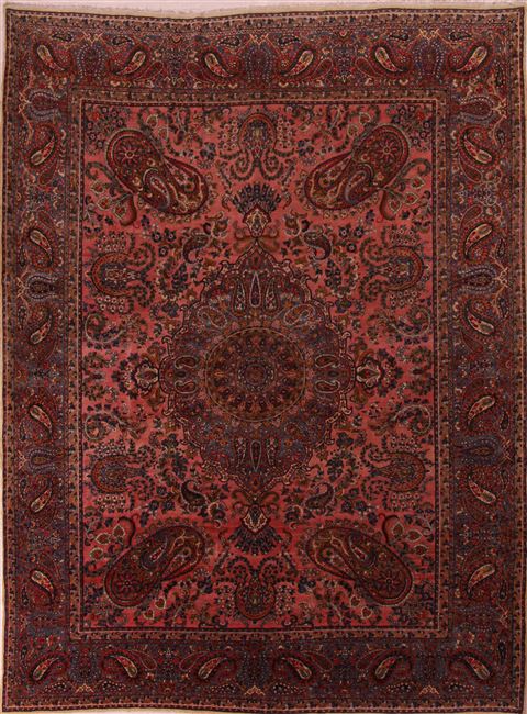 Kerman Purple Hand Knotted 87 X 119 Area Rug 400-17219 Image 0