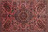 Kerman Purple Hand Knotted 87 X 119 Area Rug 400-17219 Thumb 5