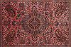 Kerman Purple Hand Knotted 87 X 119  Area Rug 400-17219 Thumb 5