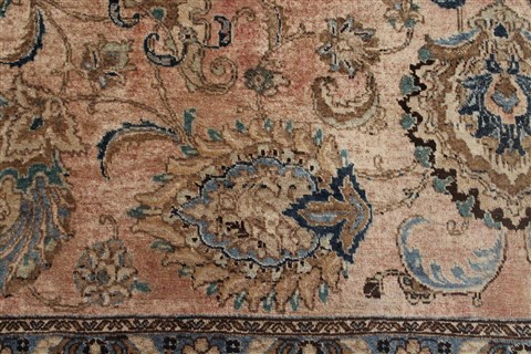 Tabriz Purple Hand Knotted 116 X 1411 Area Rug 400-17220 Image 13