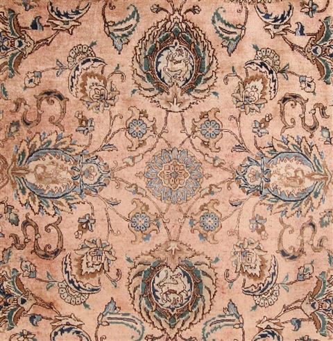 Tabriz Purple Hand Knotted 116 X 1411 Area Rug 400-17220 Image 1
