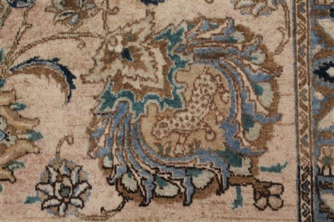 Tabriz Purple Hand Knotted 116 X 1411 Area Rug 400-17220 Image 22