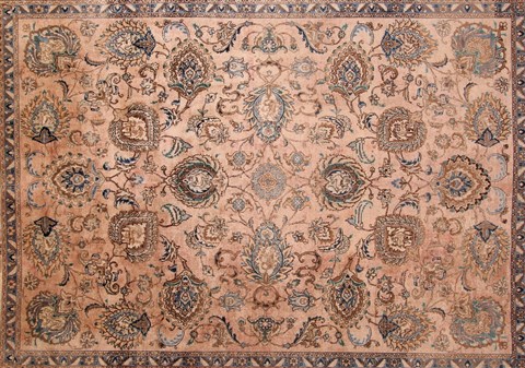 Tabriz Purple Hand Knotted 116 X 1411 Area Rug 400-17220 Image 2