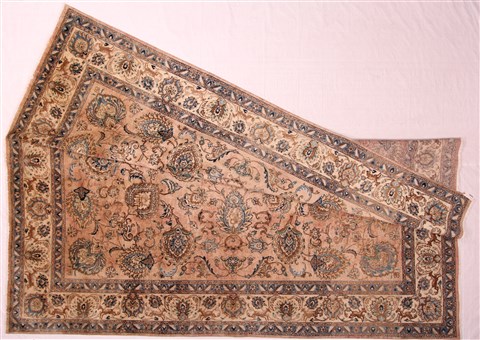 Tabriz Purple Hand Knotted 116 X 1411 Area Rug 400-17220 Image 3