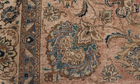 Tabriz Purple Hand Knotted 116 X 1411 Area Rug 400-17220 Image 9