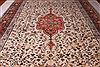 Tabriz White Hand Knotted 911 X 159  Area Rug 400-17222 Thumb 8