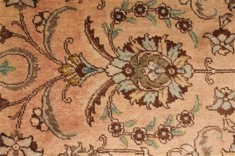 Tabriz Purple Hand Knotted 118 X 165 Area Rug 400-17223 Image 18