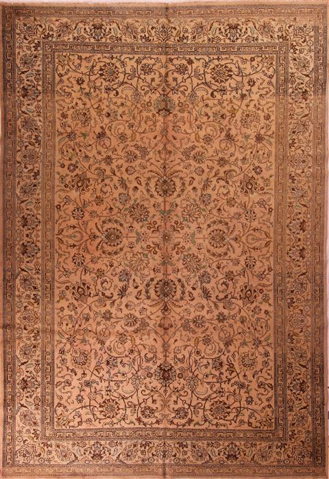 Tabriz Purple Hand Knotted 118 X 165 Area Rug 400-17223 Image 0