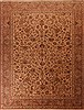 Tabriz Beige Hand Knotted 98 X 127  Area Rug 400-17225 Thumb 0