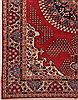 Khoy Red Hand Knotted 94 X 126  Area Rug 400-17230 Thumb 1